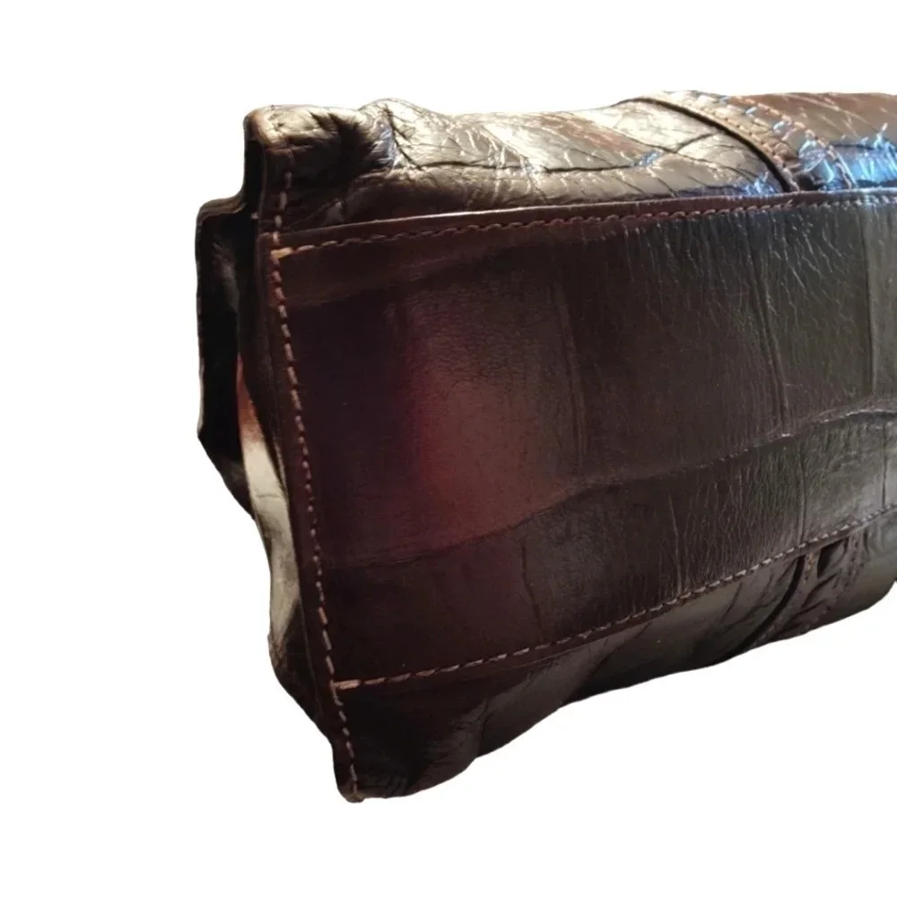 Brighton Croco Short Tote Bag EUC ❤️ - Picture 8 of 15